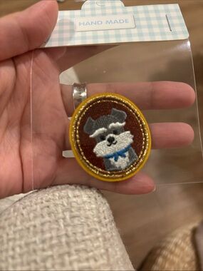 🐕Schnauzer Embroidered Self-Adhesive/ 🧵 Sew-on Embroidery Patch 🐾